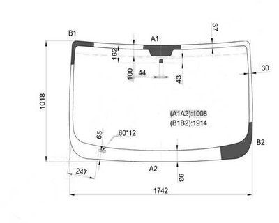 Лобове скло CITROEN JUMPER 06-, FIAT DUCATO 06-, PEUGEOT BOXER 06- GS 2606 D11-P фото