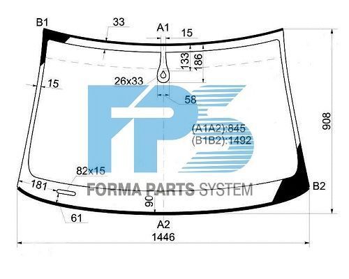 Лобовое стекло Audi A4 B6\B7 (2001-2008) молдинг GS 0019 D12 фото